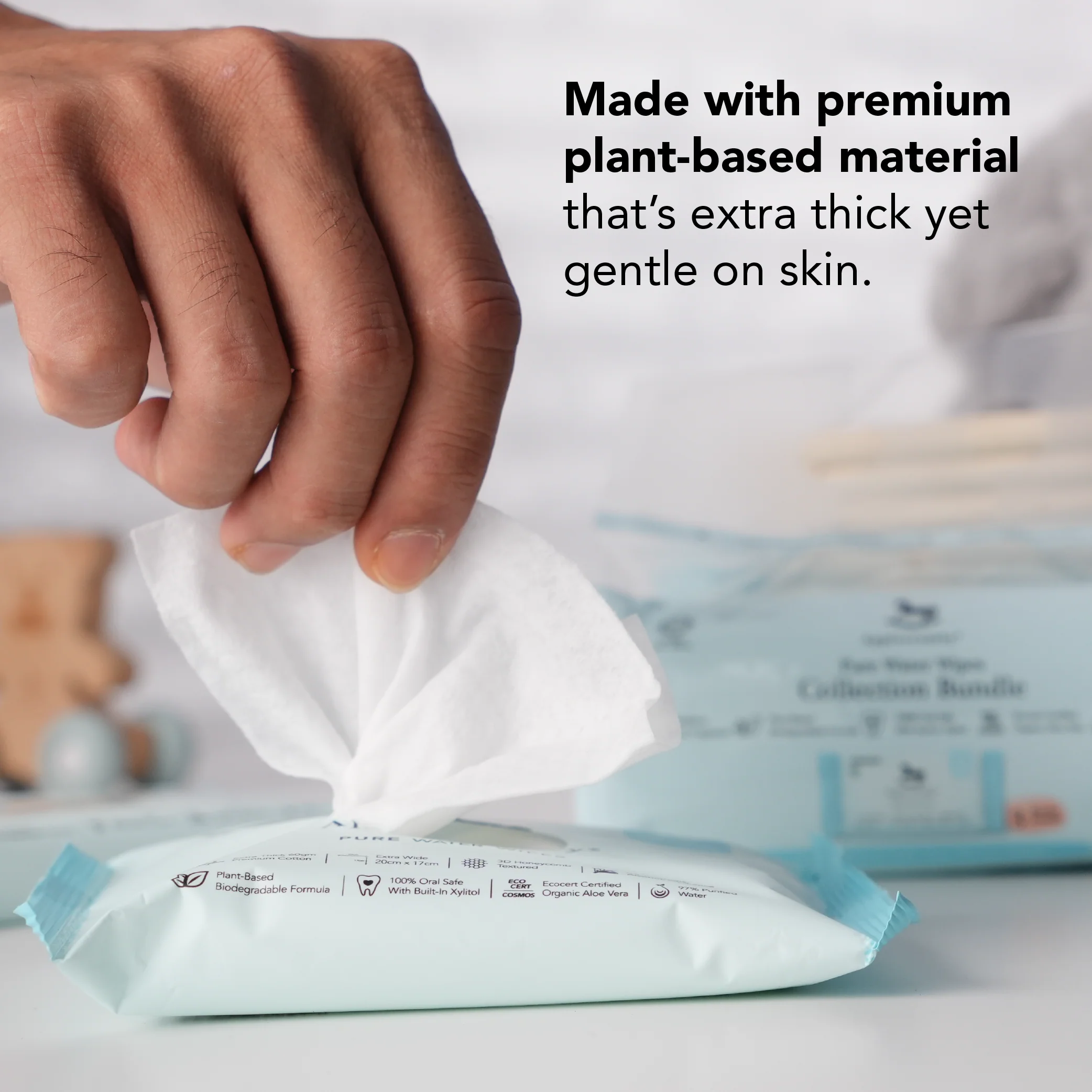 Pure Water Wipes 10s (3 Packs) - Image 4