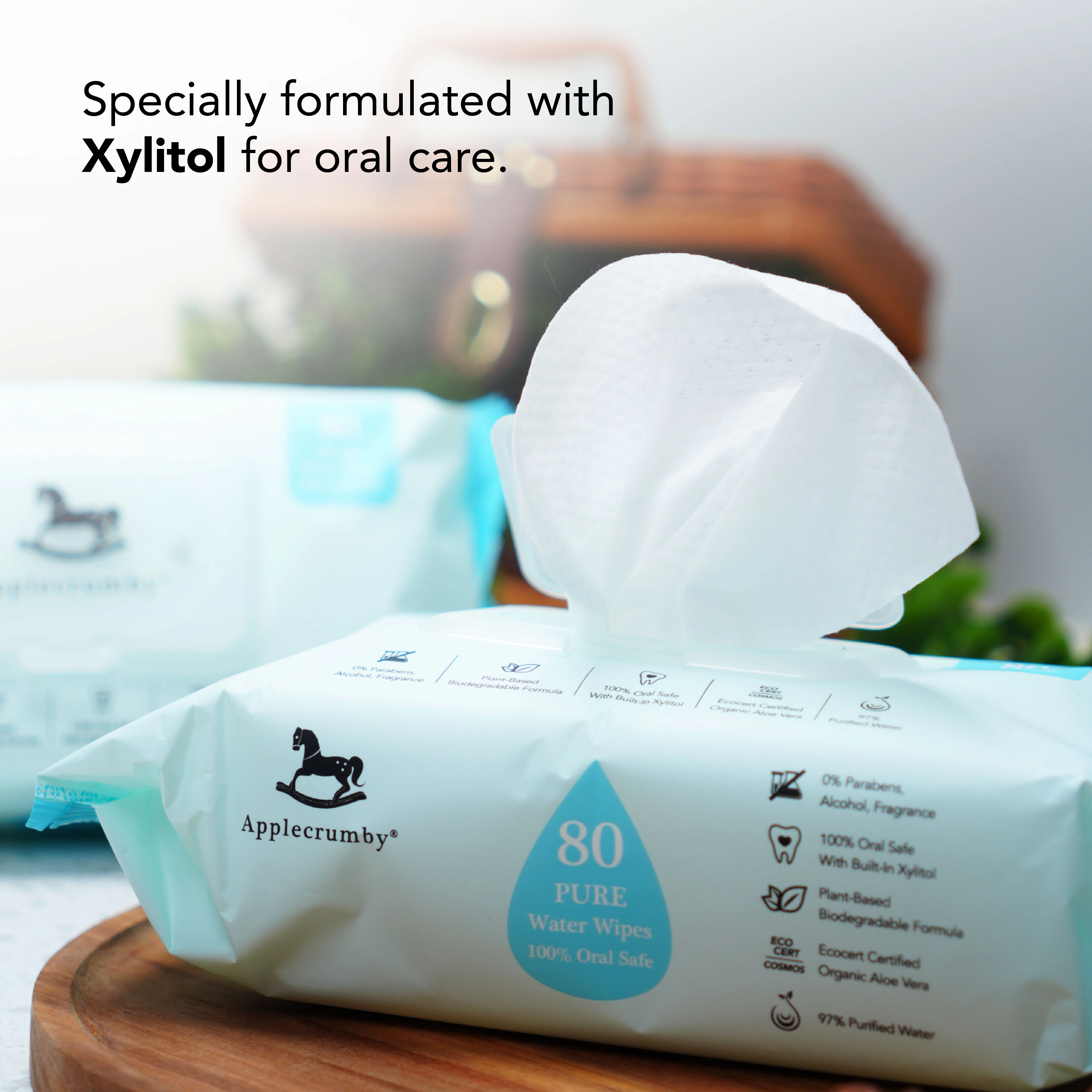 Pure Water Wipes 80s (2 Packs) - Image 3