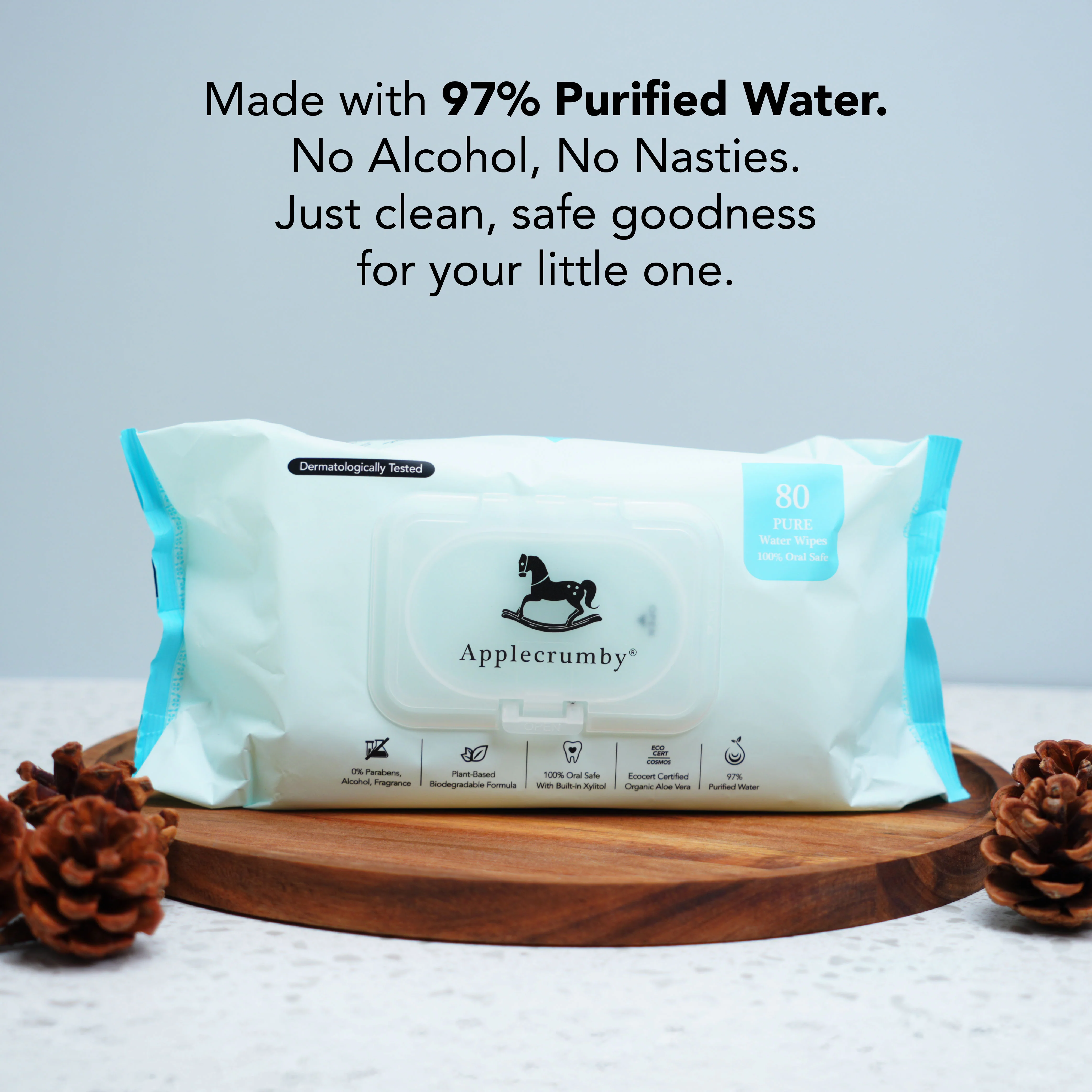 Pure Water Wipes 80s (12 Packs / 1 Carton) - Image 3