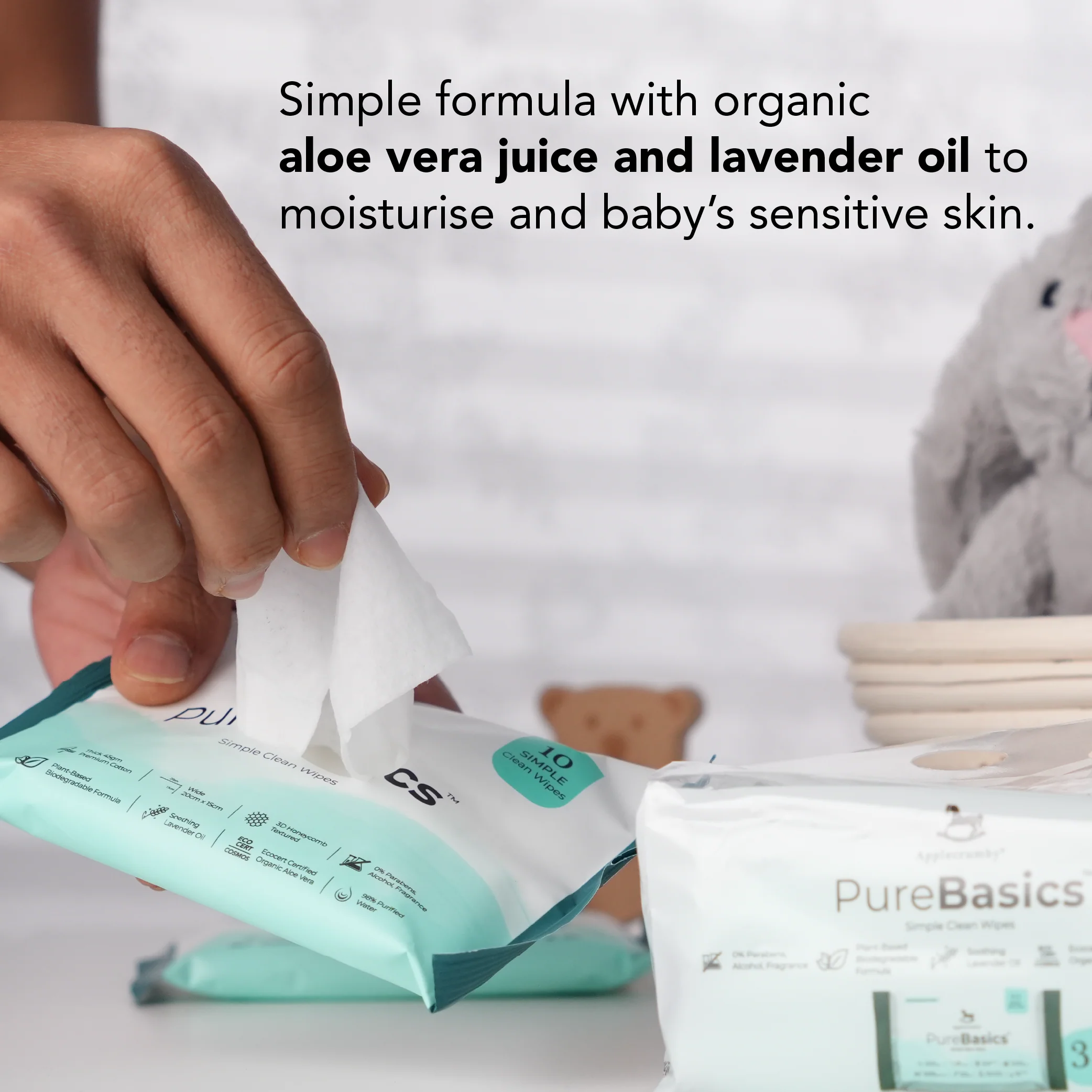 PureBasics Wipes 10s (3 Packs) - Image 3